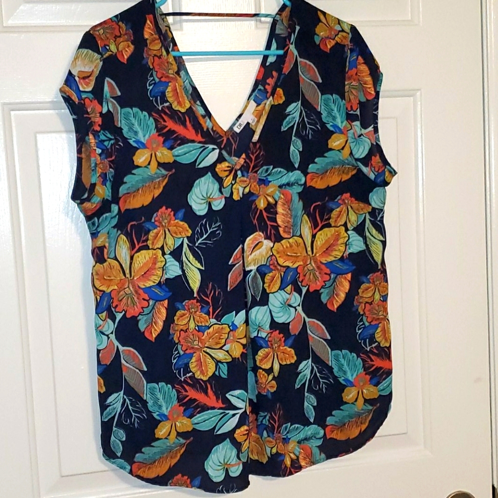 Chiffon floral blouse